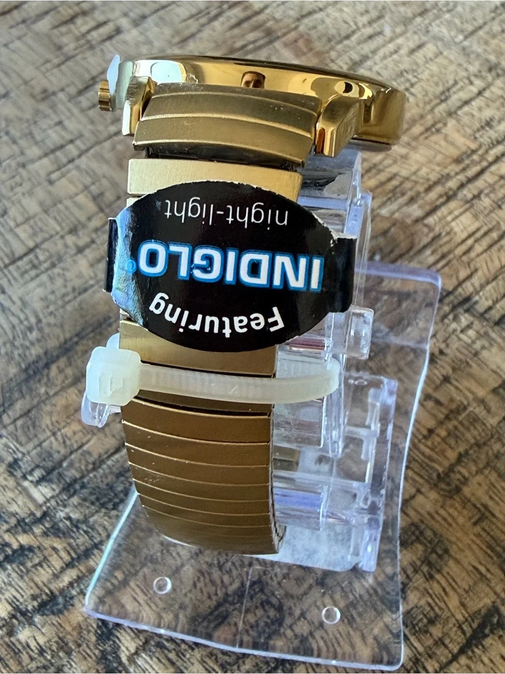 Timex Gold Tone Indiglo Classic Watch w/ Expansion Band - New/Unused w Tags
